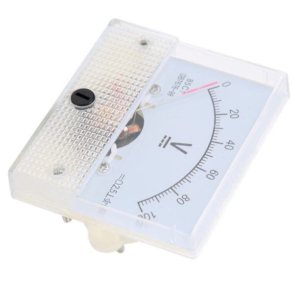 Peker DC Voltmeter Panel Volt Spenningsmåler Måleinstrument 85C1 DC 0~100V