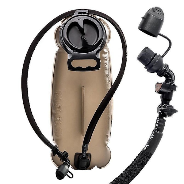 Vattenbuffel Vattenblåsa för Vandringsryggsäck - 2L Hydration Blåsa med Isolerad Slang - 2L Vattenpåse för Vandring (2-pack)