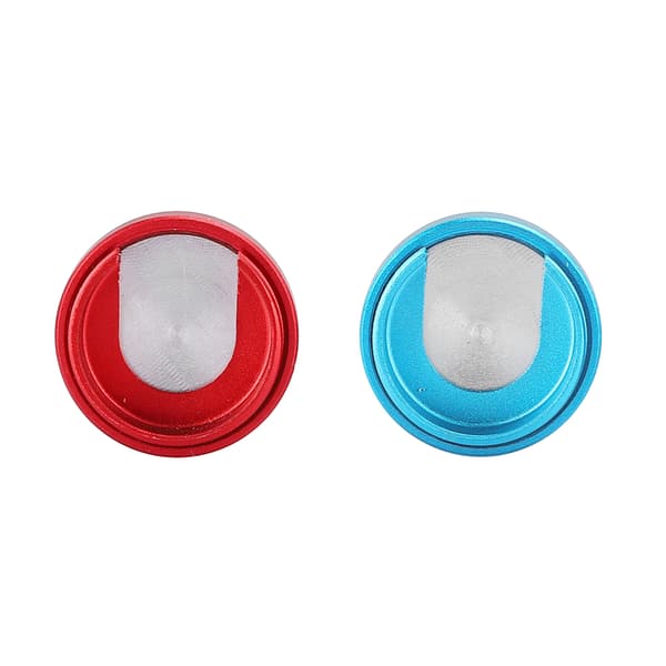 2 stk. Silikon Gel Knapp Beskyttelsesdeksel for Switch Spillkontroller Joystick (BlåRød)