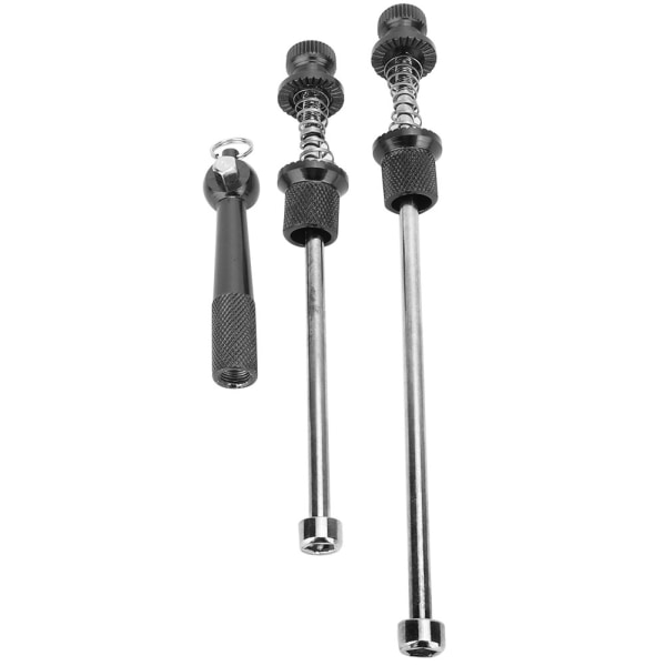 Alu-legering landevejscykel Anti-tyveri Quick Release spyd Hjul Låsesikkerhed (sort)