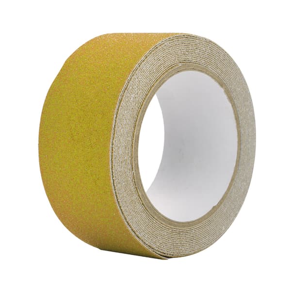 Färgglad 5M*5cm PVC Halkfri Tejp för Trappsteg Golvsäkerhetsdekor (Gul)