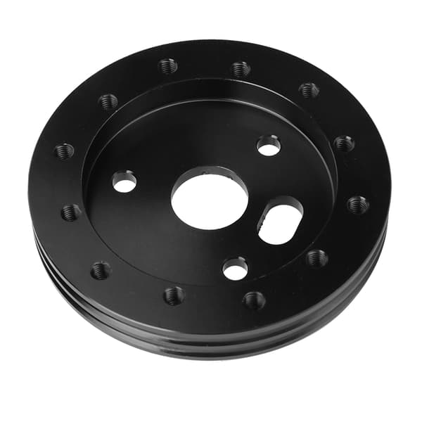 Universal rat til Grant 3-hullers 0,5 tommer navafstandsstykke til 6-hullers adapter (sort)