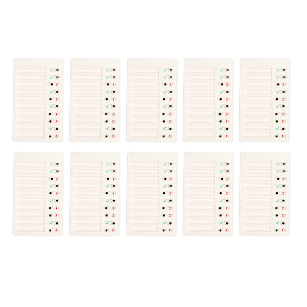 10 stk. Chore-tjeklistetavle Multipurpose DIY Innovative Blank Genanvendelige Memo Planlægningstavler til børn og voksne