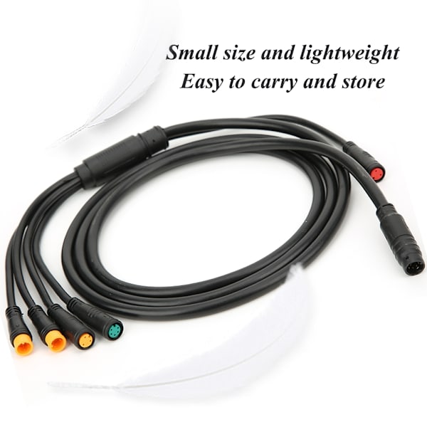 1/5 Integroitu polkupyörän kaapeli valotoiminnolla Ebike Waterproof Controllerille