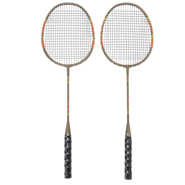 2 st badmintonsats set lätt järnlegering en bit badmintonracketar med förvaringsväska för nybörjare