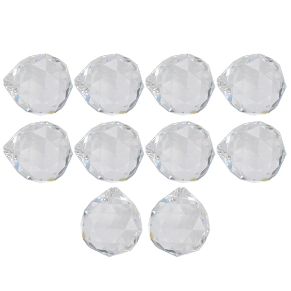 10 stk krystallkule klar lysekrone anheng erstatning hengende prisme deler solfanger 30mm
