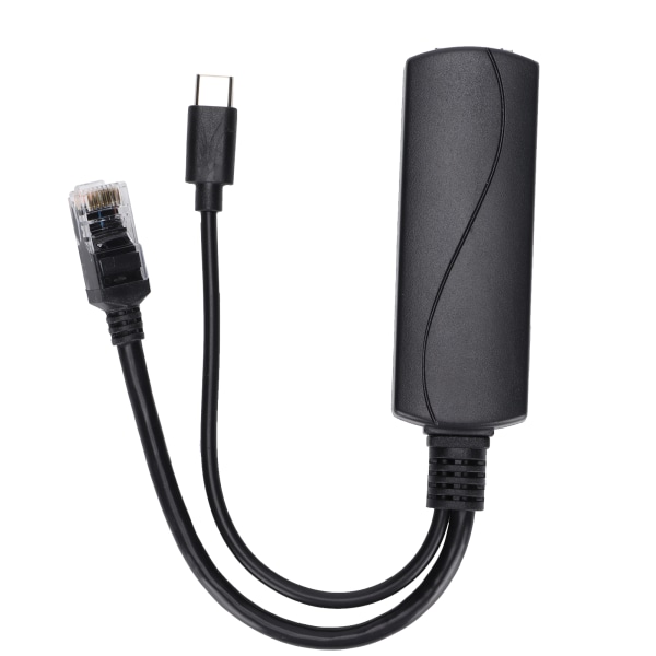 POE Splitter Type C Interface Isolationsbeskyttelse Support IEEE 802.3af 5V 2.4A Splitter til Hjem Skoler Kontorer
