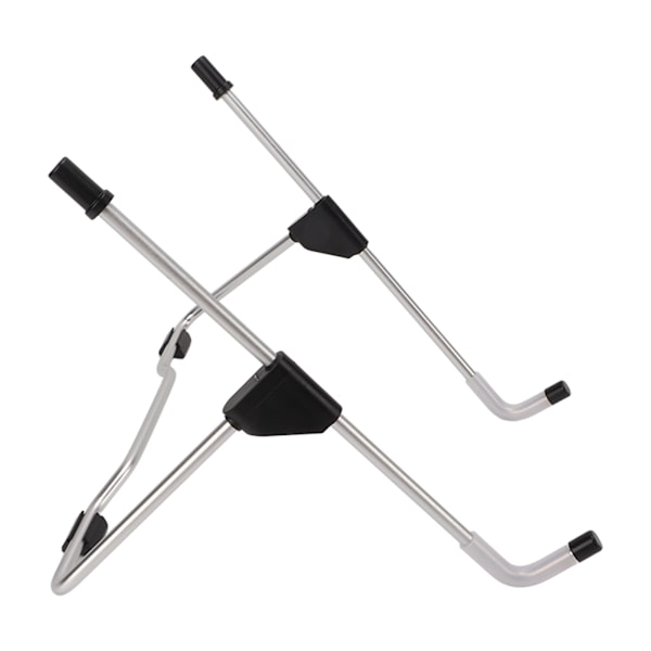 Justerbar sammenklappelig tabletstativ i aluminium til luftfart - Multifunktionel tabletstativholder med varmeafledning - Sort
