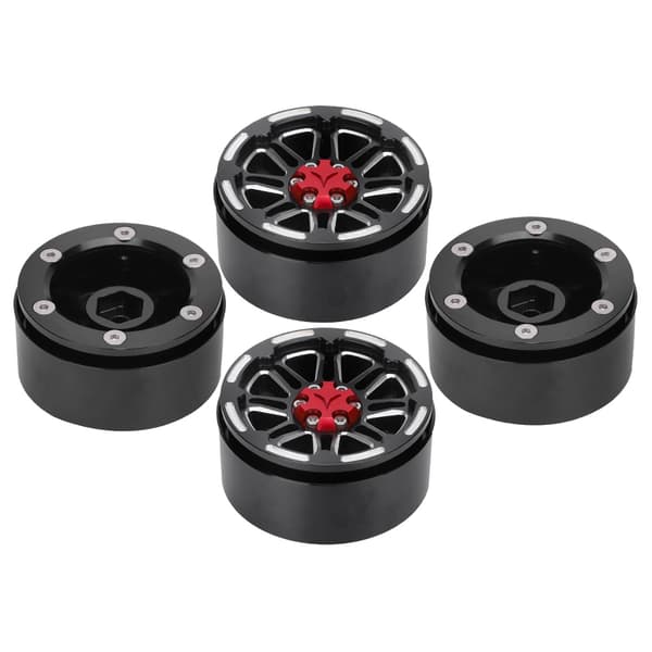 4 stk. professionel CNC metalfælg RC tilbehør passer til 1/10 RC Crawler 1,9 tommer