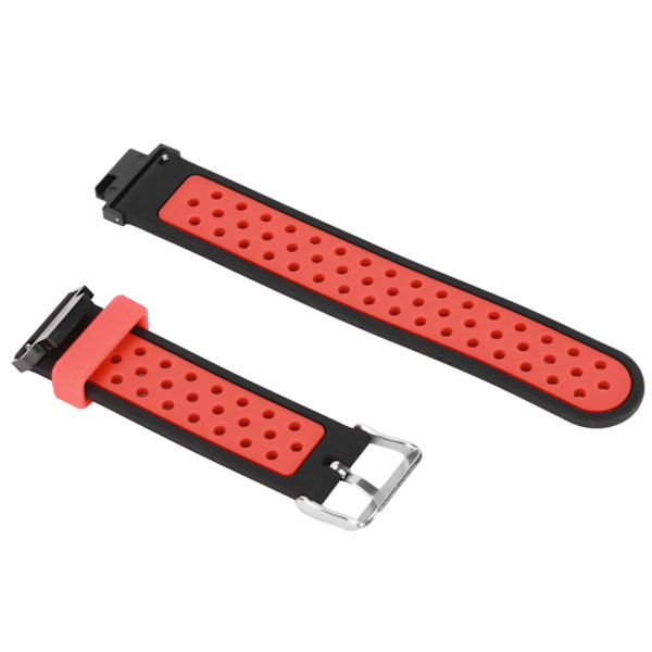 Silikonarmband Mjukt Andningsbart Dubbelfärgat Ersättningsarmband för Amazfit Verge LiteSvart Röd
