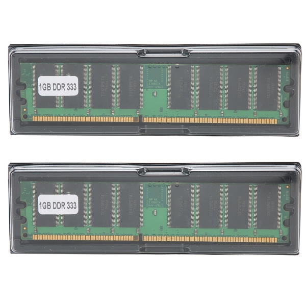 2 kpl muistimoduuli pöytätietokone Kaksipuolinen 16 Grain DDR 1GB 333MHZ PC&#8209;2700