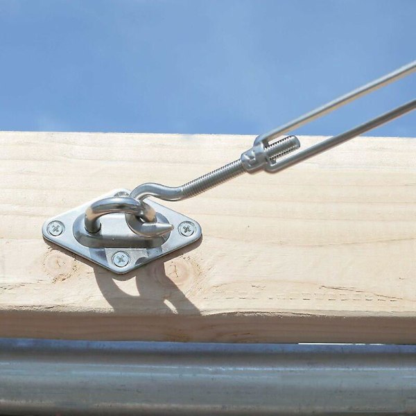 304 Rostfritt stål Sail Hardware Kit - Komplett set för triangulära och fyrkantiga solskydd