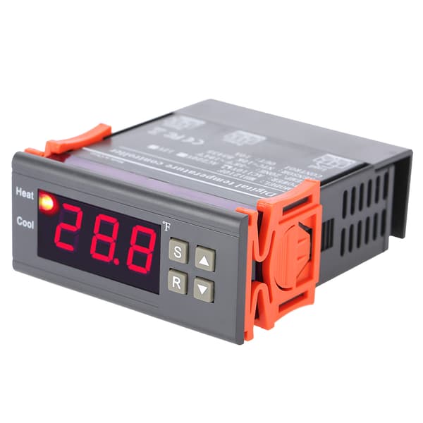 MH1210F Digitaalinen lämpötilansäätölaite Termostaatti -58~194℉ Fahrenheit-anturi AC110V