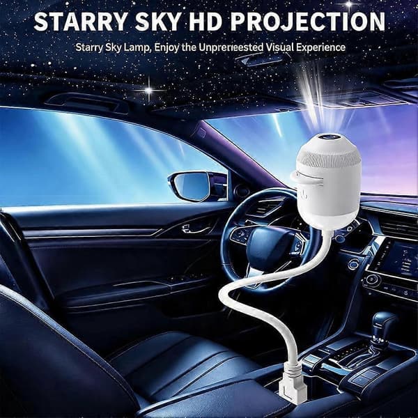Upgraded HD Smart-Dynamics 5D Holographic Night Light Projector Plug Play HD Star Projector Photography & Vlog Studio Setup With 6 Films