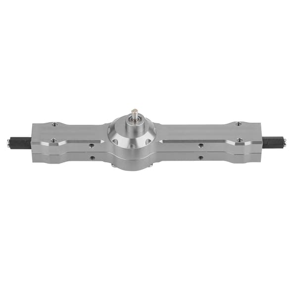 Bageste gearakselboks i aluminiumslegering til WPL 1/16 militærlastbil RC-bildel (titaniumgrå)