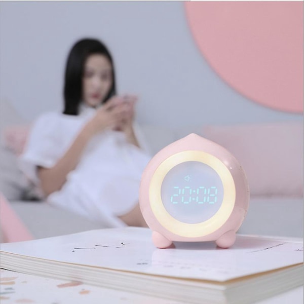 Barn Väckarklocka Ljusstark LED Digital Nattlampa Smart USB