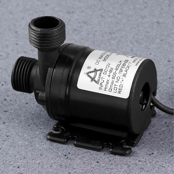 12V 800L/H 5M dränkbar pump för fontän, swimmingpool, solcirkulationssystem