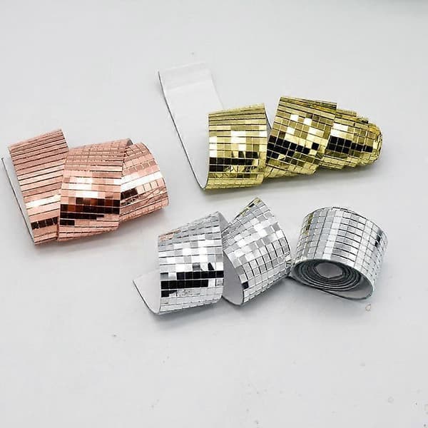 Diskopallo DIY Lasipeili Tarrat Seinätarrat Itseliimautuva Kodin Seinäkoriste gold