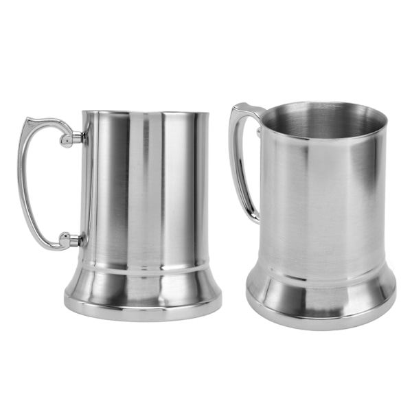 Ölmugg Dubbelskiktsdesign God Värmeisolering Utsökt Vacker Kaffekopp för Restauranger Barer Hotell 450 ml Liten