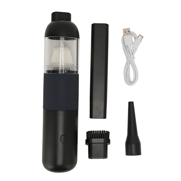 Håndstøvsuger Multiple Filtration 6000PA Suge 120W​​ Mini USB Genopladelig Trådløs Støvsuger til Car Home Blå