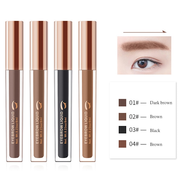 Ögonbrynssmink Långvarig ögonbrynsgel Vattentät Ögonbrynssmink Tint Gel Kit med ögonbrynspenna sminkborste