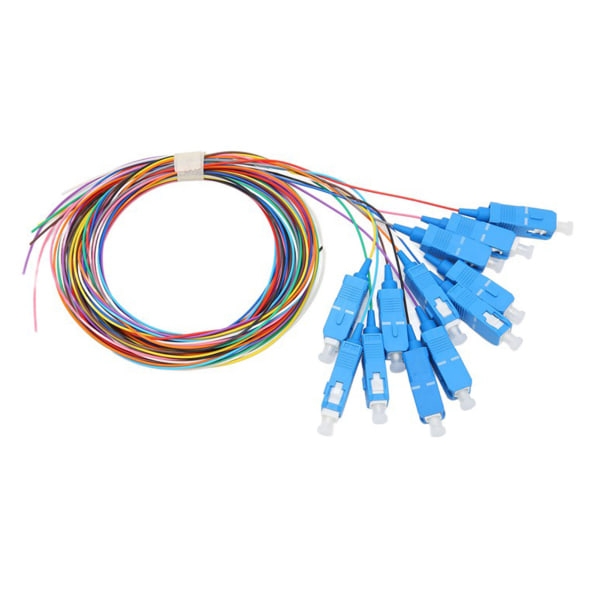 12 stk fiberoptisk kabel 12-strenget keramisk bøsning med lav indføringstab patchledning til instrumentering
