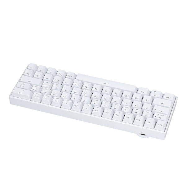 Mekanisk tangentbord 64 tangenter RGB trådlös 2.4G BT3.0 5.0 Typ C trådbunden anslutning ergonomisk vit mekaniskt tangentbord linjär action switch