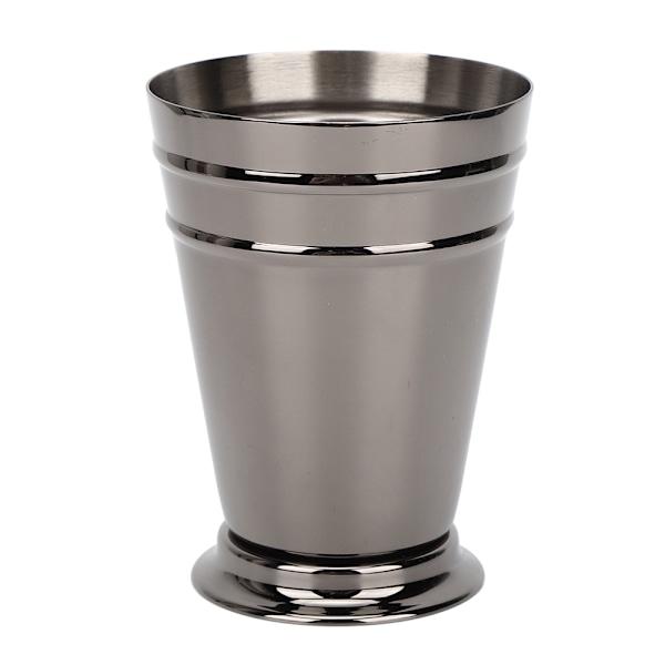 304 rustfrit stål iscocktail kop drikkevin krus anti-fald til bar fest bartender værktøj (sort 400 ml)