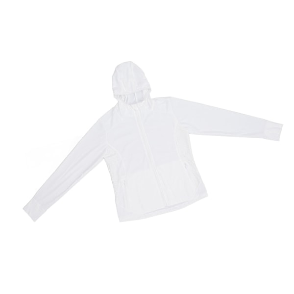 Solskyddande jacka långärmad andningsbar lätt UV-block sommar solskydd hoodie för utomhus L