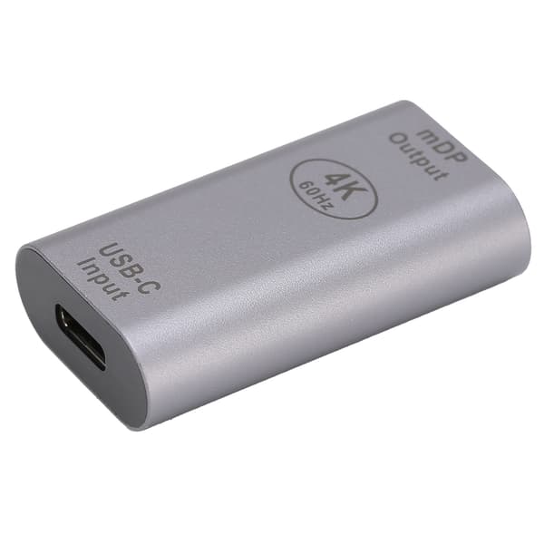 Typ-C hona till MiniDP hona adapter bärbar USB-C adapter högupplöst dator TV-kabel