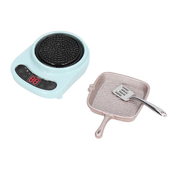 1:12 Dockskåp Köksredskap Set Legering Simulering Spis Gryta Spatel Miniatyr Kökstillbehör Grön