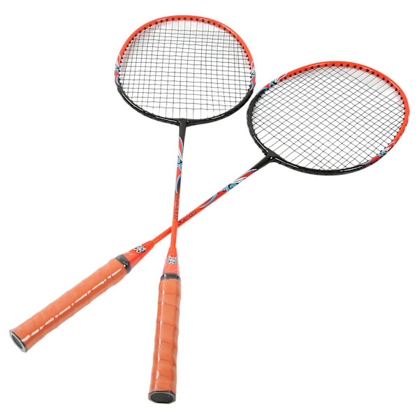 2-spelar badmintonracketset i ferroalloy integrerad för nybörjare amatör primär träning