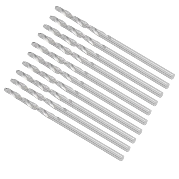 10 stk rett skaft vridende borkrone Perlestansebor, tilbehørssett 1,9 mm