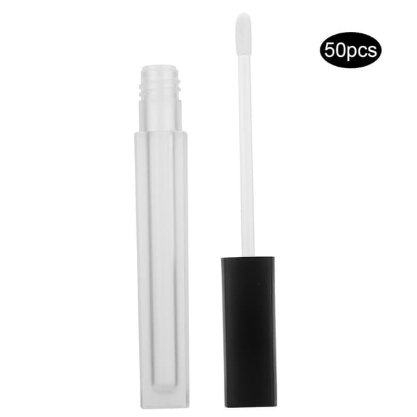 50 st tomma påfyllningsbara läppglansflaskor DIY läppoljerörbehållare sminkverktyg (4,5 ml/st)
