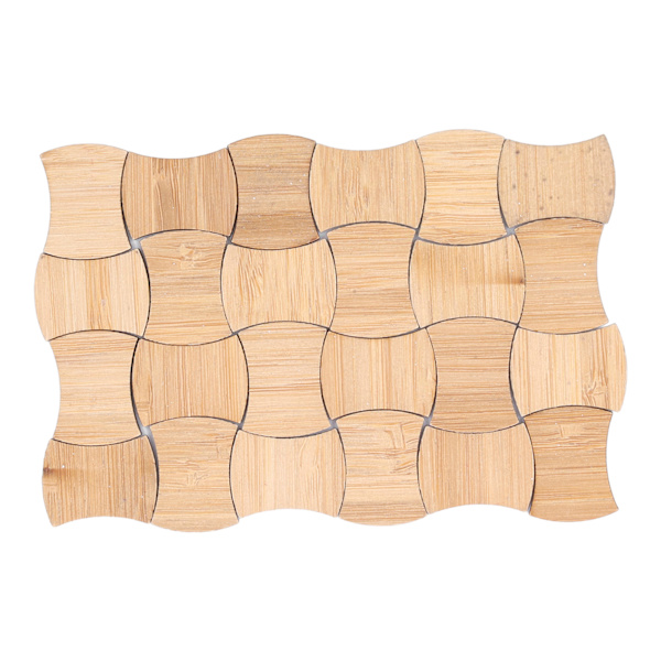 24 stk dukkehus miniatyrgulv DIY simulert naturtro bambus dukkehus gulvbord dekorasjon