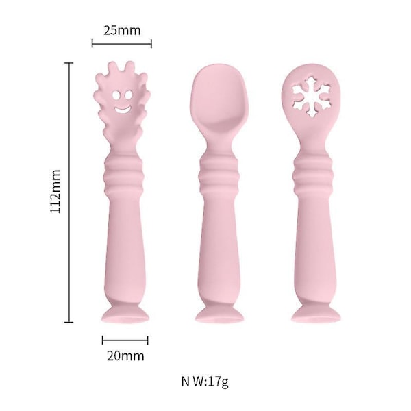 Silikonbabyskedar - 3-pack, BPA-fri, Perfekt för kompletterande matning
