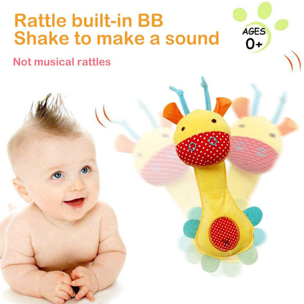 3 stk./sæt Baby Soft Rattles Legetøj Dyr Lyd Rasle Legetøj Spædbarn Tidlig Udvikling Baby Legetøj Nyfødt Spædbarn Gave