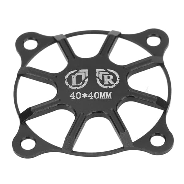 RC køleblæserdæksel 40x40mm aluminiumslegering beskyttende tilbehørsdel til motor sort