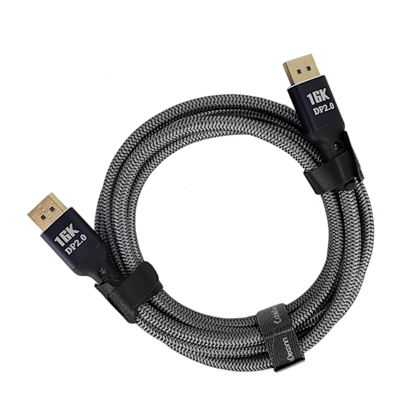 Displayport 2.0 -kaapeli DVI HD -sovitin 16K 60 Hz:llä tietokoneelle, televisiolle, projektorille ja näytölle 2 m/2,2 jaardia