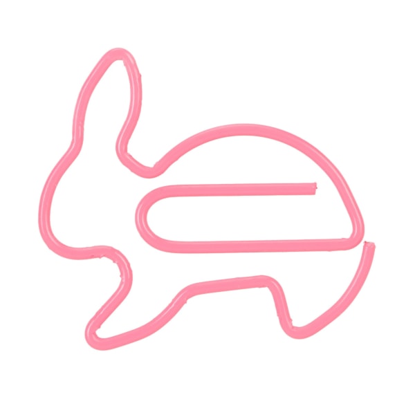 100 kpl Kanin muotoinen paperiliitin Luova söpö sarjakuva eläin Kultainen sivumerkki Tiedosto Muistileikkeet Pinkki