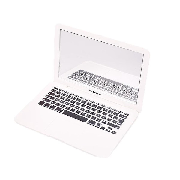 1 stk. Laptop-formet Makeupspejl, Mini Lommespejl, Bærbart Kompakt Makeupspejl