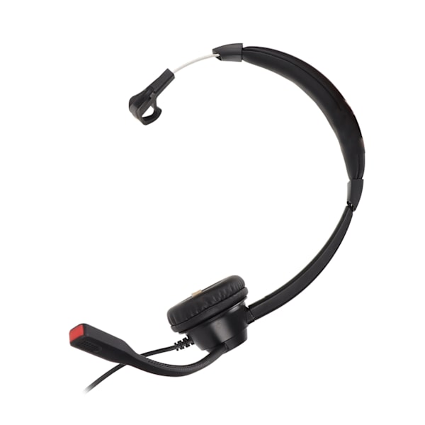 3,5 mm forretningsheadset 4-seksjoners enkelt 3,5 mm plugg monoaural telefonheadset med USB lydkort mikrofon demping volum demping