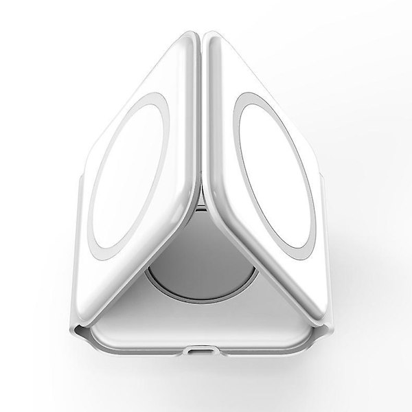 3-i-1 Vikbar Magnetisk Trådlös Laddare Snabbladdning för iPhone Huawei Samsung Galaxy Xiaomi Apple Watch AirPods