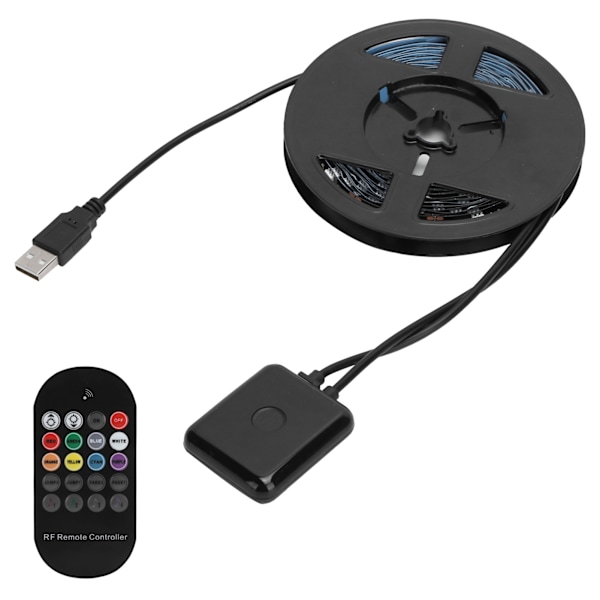 4M RGB-ljusremsa Färgförändrande USB LED-remsljus för TV Sovrum Vinbar Fest 5V