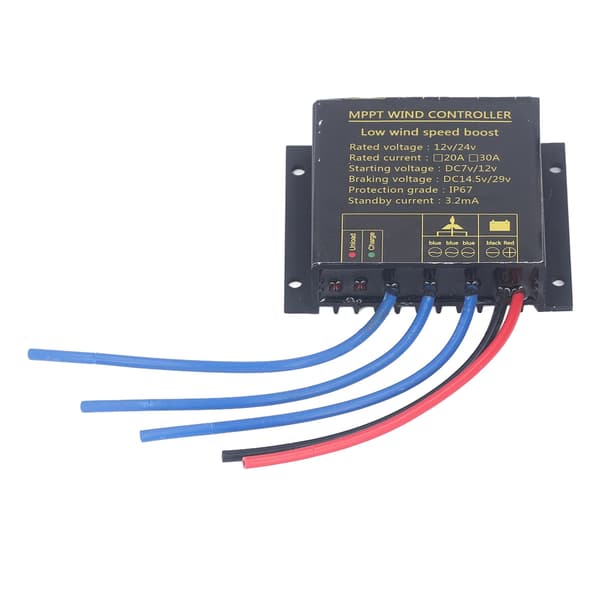 MPPT vindmøllecontroller 12V 24V laderegulator IP67 vandtæt til 100W‑600W