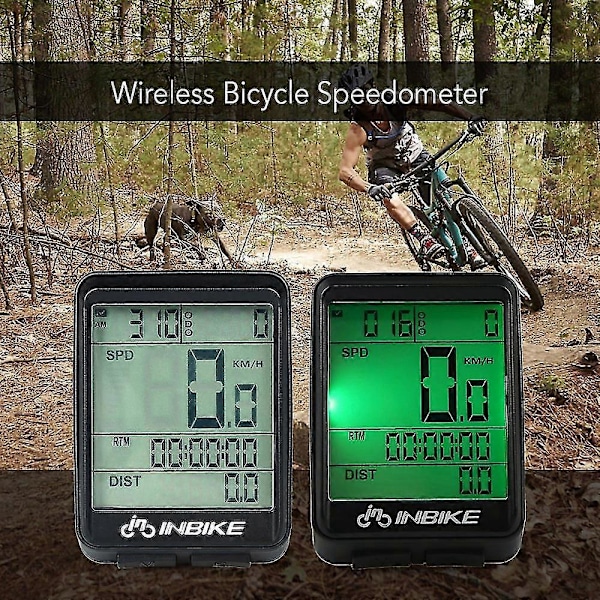 Vandtæt Cykel Speedometer Trådløs Cykelcomputer Regntæt LCD Display Multifunktionel Cykling