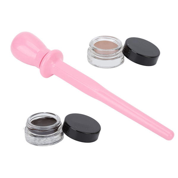 4 kpl silikoninen eyeliner-aplikaattorisarja vedenpitävä eyeliner ammattimainen eyeliner-meikkityökalu vaaleanpunainen