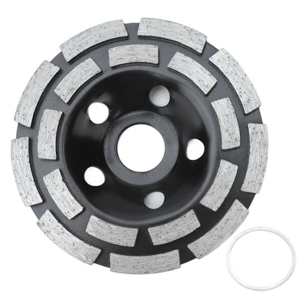 Diamantslibningsskive Slibeskive Sæt med lav vibration Sort til sten BetonDiameter 115mm