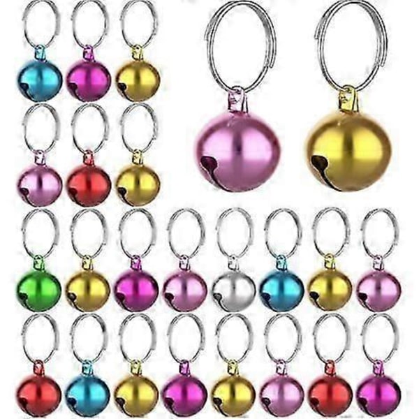 24 st Klockhängen för Hund- eller Katt-halsband, 14mm Metall Kattklocka, Bedårande Klockor för Hundar Katter, Klockhängen