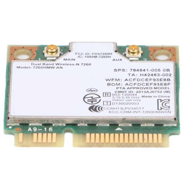 Nettverkskort 802.11a/B g/n Dual Band 2.4G/5G 300Mbps PCIE Trådløst Nettverkskort